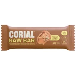 CORIAL Barrita datiles, crema de cacahuete y larvas de gusano de la harina 35 g.