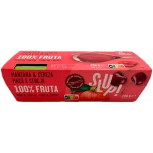 SLUP! Crema de fruta de manzana y cereza 2 x 100 g.