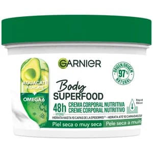 GARNIER Crema corporal nutritiva para piel seca o muy seca GARNIER Body superfood 400 ml.