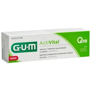 GUM Pasta de dientes sin parabenos, para unos dientes y encías sanos GUM Activital 75 ml.