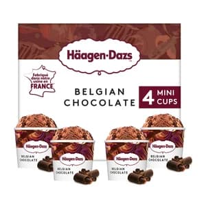 HÄAGEN-DAZS Chocolate collection Mini tarrinas de helado de diferentes chocolates 4 x 95 ml.