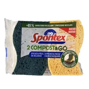 SPONTEX Estropajo compost and go 2 uds 2 und