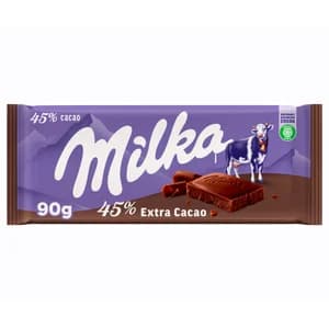 MILKA Chocolate con leche 45 % cacao 90 gr.