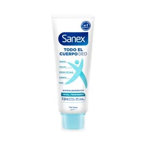 SANEX Total freshness Desodorante en crema unixex para todo el cuerpo (manos, axilas, zonas íntimas ...) 75 ml.