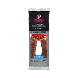 PALACIOS Chorizo picante extra, especial para picoteo PALACIOS 450 g.