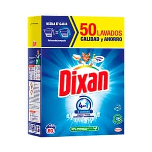 DIXAN Detergente en polvo 4 en 1. 50 DS