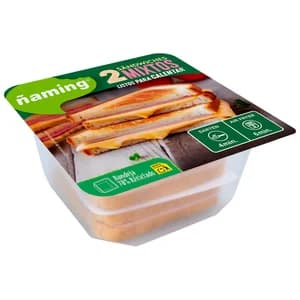 ÑAMING Sandwich mixto especial para calentar 2 x 120 g.