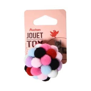 PRODUCTO ALCAMPO Juguete para gato pelota de tela de 4 cm.