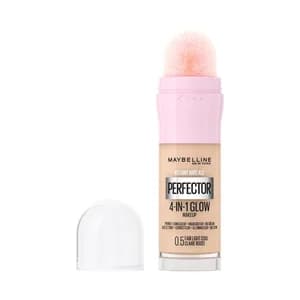 MAYBELLINE Instant perfector glow 4 en 1 tono 0.5 Fair light cool Base de maquillaje con acabado natural.