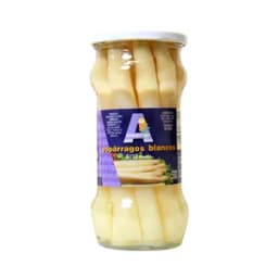 ALMACIGO Espárragos blancos 9/12 piezas frasco de 325 g.