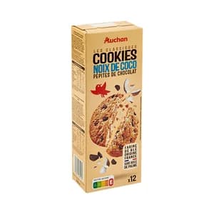 PRODUCTO ALCAMPO Les classiques Galletas cookies de coco, con pepitas de chocolate 200 g.