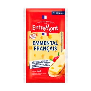 ENTREMONT Queso emmental francés Taco de 220g.