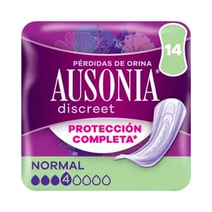 AUSONIA Discreet Compresas para pérdidas de orinaleves a moderadas 14 uds.