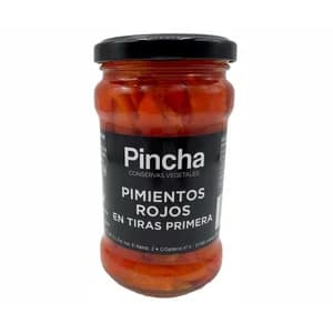 PINCHA Pimiento rojo en tiras frasco 280 gr.