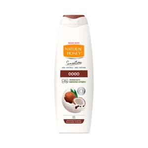 NATURAL HONEY Sensations Gel de baño o ducha hidratante, con aceite de coco 650 ml.