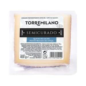 Queso semicurado de leche pasteurizada de oveja COVAP 400 g.