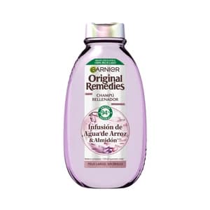 ORIGINAL REMEDIES de Garnier Champú rellenador para cbellos largos, sin brillo 400 ml.