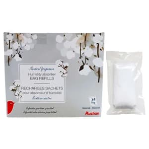 Pack de 4 recambios de absorbedor de humedad, 1kg.