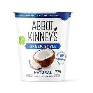 ABBOT KINNEY´S Postre estilo griego de coco ecológico 350 g.