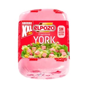 EL POZO Fiambre de york, sin gluten ni lactosa 1 kg.