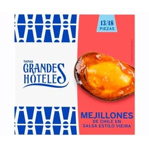 GRANDES HOTELES Mejillón de chile 13/18 uds. en salsa vieira 69 g.