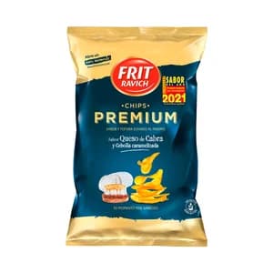 FRIT RAVICH Patatas fritas sabor queso de cabra y cebolla caramelizada 150 g.