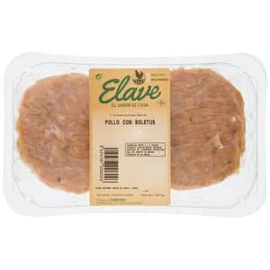 ELAVE Bandeja con burger meat de pollo con boletus, elaboradas sin gluten 2 x 125 g.