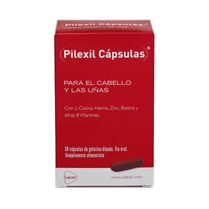 PILEXIL Complemento alimenticio para hombre o mujer, que contribuye a fortalecer el cabello PILEXIL 50 uds.
