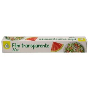 PRODUCTO ECONÓMICO ALCAMPO Papel film transparente PRODUCTO ECONÓMICO ALCAMPO 30 mts.