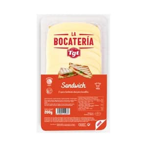 TGT La Bocatería Queso en lonchas para sandwich 200 g.