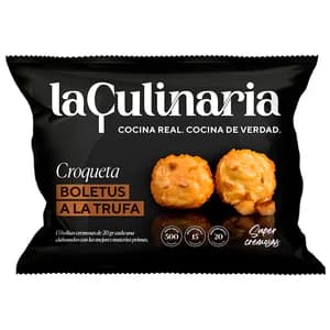 LA CULINARIA Croquetas congeladas super cremosas de boletus a la trufa 300 g.