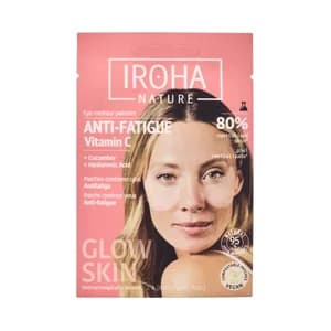 IROHA NATURE Parches anti-fatiga para el contorno de ojos con vitamina C 2 uds.