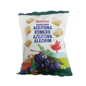 PRODUCTO ALCAMPO Snack pan de aceituna y romero 80 g.