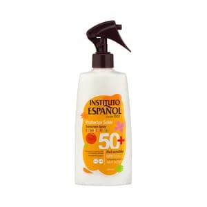 INSTITUTO ESPAÑOL Protector solar en spray para niños y pieles sensibles con FPS 50+ (muy alto) 300 ml.