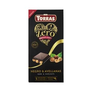 TORRAS Chocolate negro con avellanas 150 g.