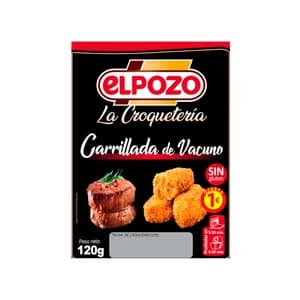 EL POZO La Croquetería Croquetas de carrillada de vacuno 120 g.
