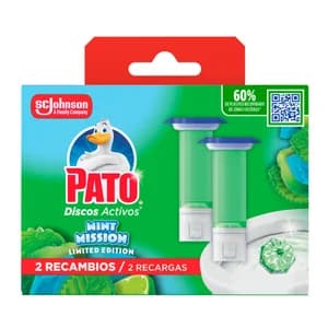 PATO Discos WC doble mint mission 2X36ml
