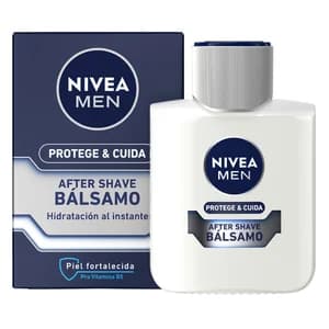 NIVEA Men protege & cuida Bálsamo after shave hidratante con Pro vitamina B5 100 ml.