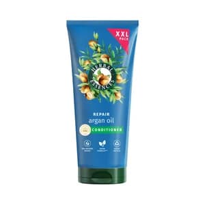 HERBAL ESSENCES Acondicionador reparador con aceite de argán, para cabellos dañados 350 ml.