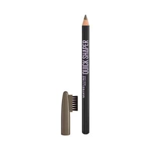 MAYBELLINE Quick shaper tono 04 Medium brown Lápiz moldeador de cejas con acabado natural.