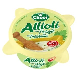 CHOVI Allioli con perejil, elaborado sin gluten y sin azucar CHOVI 150 g.