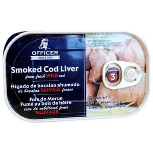 OFFICER Hígado de bacalao ahumado 120 g