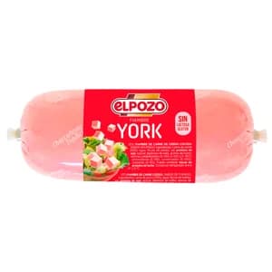 EL POZO Fiambre de York sin gluten ni lactosa 450 g.