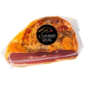 CUMBRE REAL Centro de jamón serrano bodega al corte.