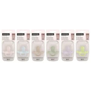 SUAVINEX Selection Chupete suave y flexible 100% silicona con tetina fisiológica, de 6 a 18 meses.