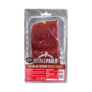 CECINAS PABLO Cecina de vacuno, elaborada en Astorga y cortada en medias lonchas CECINAS PABLO 100 g.