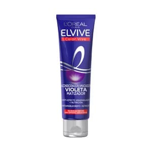 ELVIVE Color vive Mascarilla violeta matizadora, con efecto anti-anaranjado para cabellos con mechas, grises o rubios 150 ml.