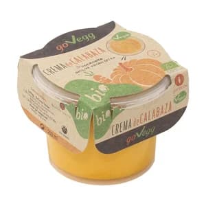 GO-VEGG Crema de calabaza ecológica, elaborada con aceite de oliva virgen extra GO-VEGG 280 ml