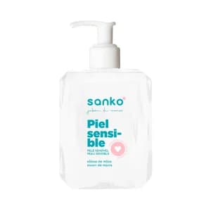 SANKO Jabón de manos con textura crema especial pieles sensible 400 ml.