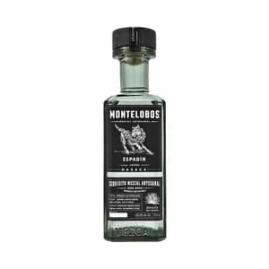MONTELOBOS Espadiín Mezcal artesanal elaborado con agave 100% orgánico botella 70 cl.